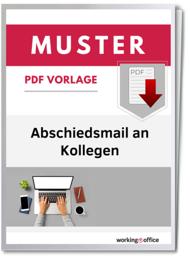 Mustervorlagen: Abschiedsmail An Kollegen - Workingoffice.de