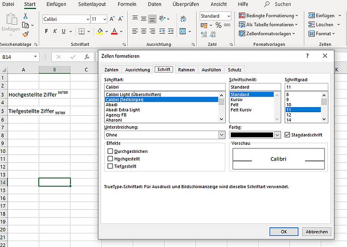 Hochgestellte In Word Und Excel Erzeugen: Schritt-für-Schritt